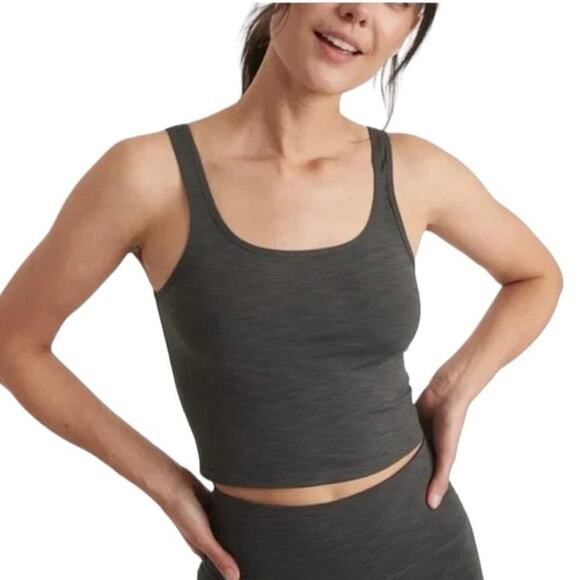 MARINE LAYER Women's Studio Longline Tank Asphalt-Size XL - Picture 1 of 6